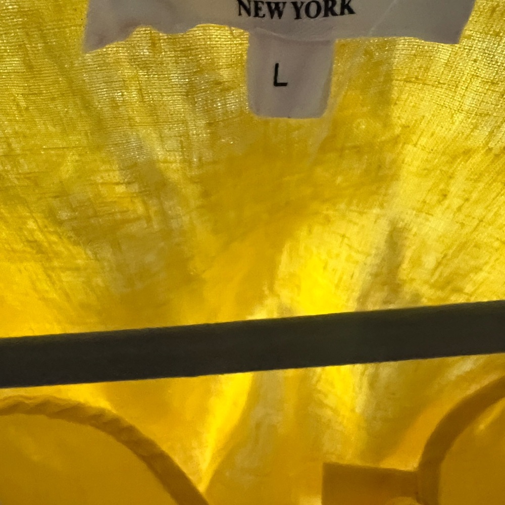 Christian Siriano Yellow Sleeveless Crop Tank Top - Picture 12 of 12